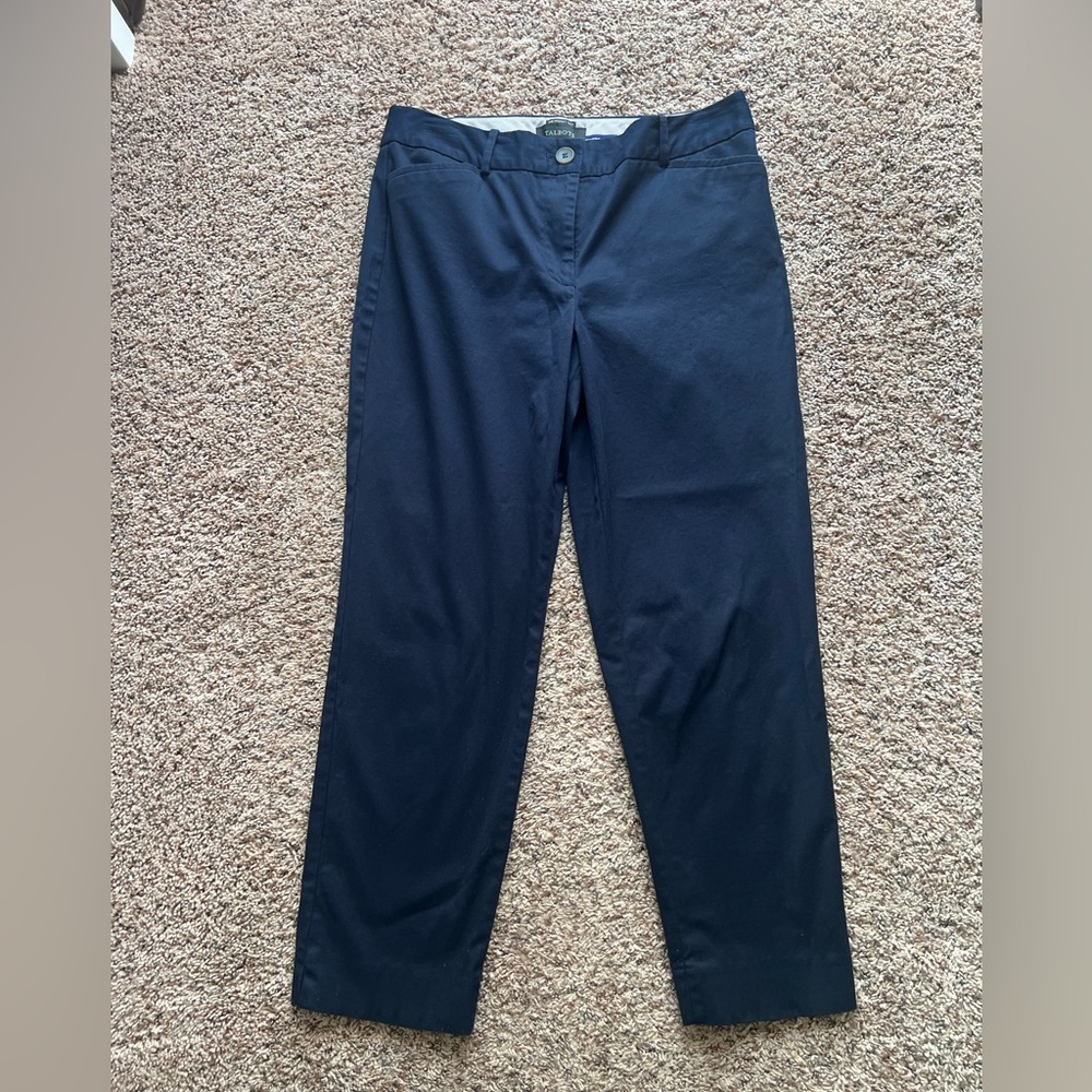 Talbots Navy Crop Pants - size 6